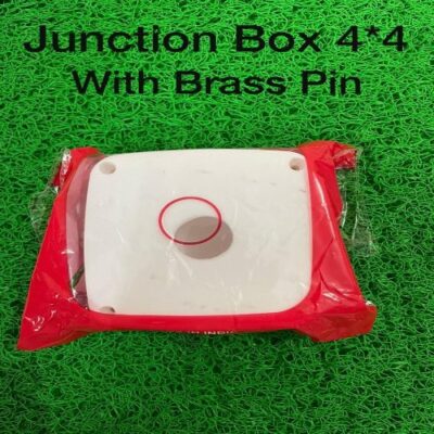 Jascom Junction Box 4*4 With Brass Pins