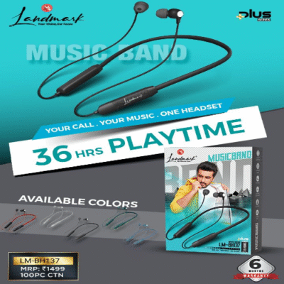 Landmark LM-BH137,Bluetooth Neckband 36 hours playtime