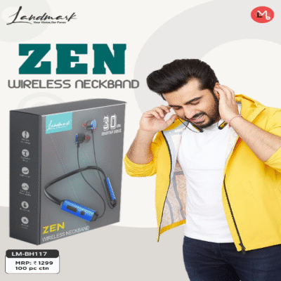 Landmark Wireless Neckband LM-BH117 ZEN 30Hrs Playtime