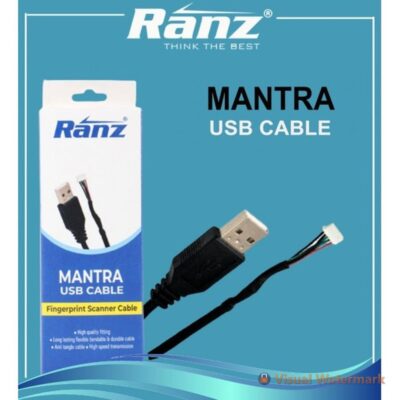 RANZ AADHAR USB CABLE FOR MANTRA DEVICE