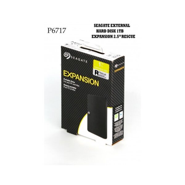 SEAGATE EXTERNAL HARD DISK 1TB EXPANSION 2.5” RESCUE