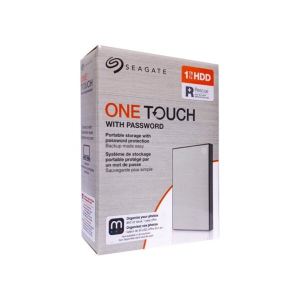 SEAGATE EXTERNAL HARD DISK 1TB ONE TOUCH 2.5” (SILVER)