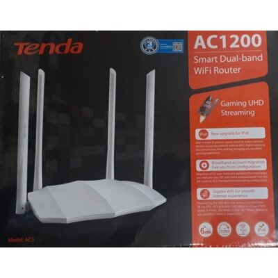 TENDA WIRELESS ROUTER DUAL BAND AC5 1200 MBPS