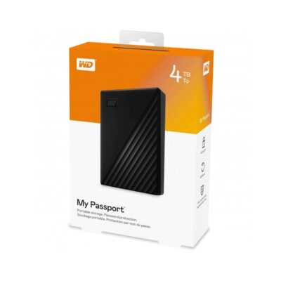 WD EXTERNAL HARD DISK 4TB 2.5″ MY PASSPORT BLACK