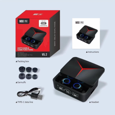 CONVA M90 PRO with Power Bank Upto 48 Hours Playback Bluetooth Headset