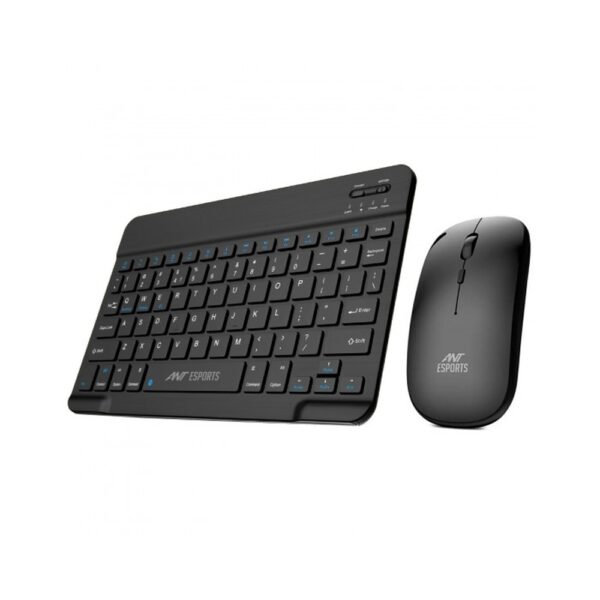 ANT ESPORTS KEYBOARD MOUSE COMBO WIRELESS ULTRA SLIM (WKM11) BLACK - Image 2