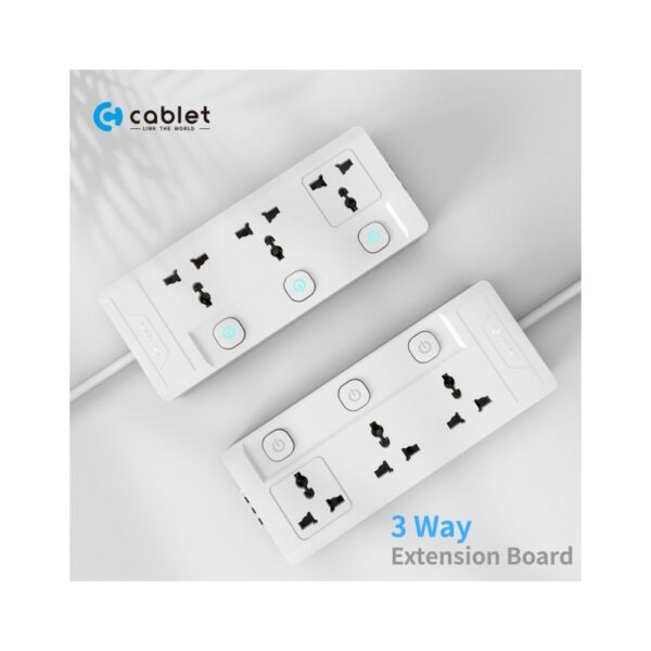 CABLET SPIKE 3 SOCKET 3 SWITCH 4.5M
