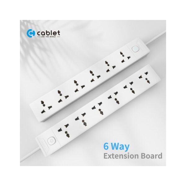 CABLET SPIKE 6 SOCKET 1 SWITCH 1.8M
