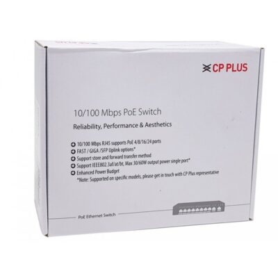 CPPLUS POE SWITCH 8 PORT NORMAL (8 NORMAL + 2 NORMAL UPLINK) HPU8H2