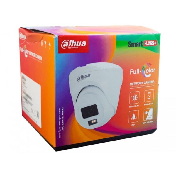 DAHUA IP DOME 2MP NIGHT COLOUR WITH AUDIO (HDW1239T2A LED) 2.8MM SILVER
