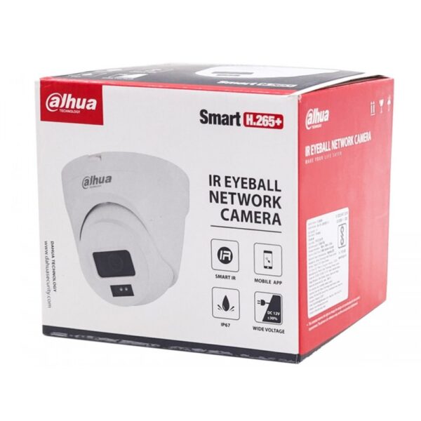 DAHUA IP DOME 4MP (IPC HDW1430T2 A) 3.6MM BUILT IN MIC (SILVER SERIES)