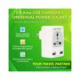 ERD MOBILE CHARGER ADAPTER WITH 6A UNIVERSAL POWER SOCKET