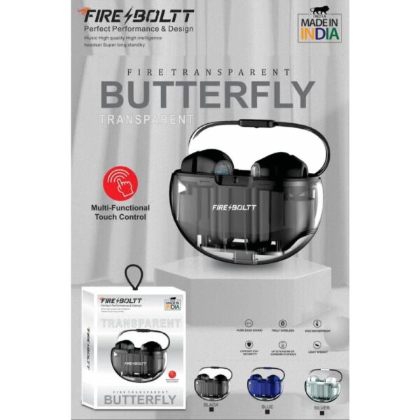 FIRE BOLTT BUTTERFLY TRANSPARENT EARBUDS