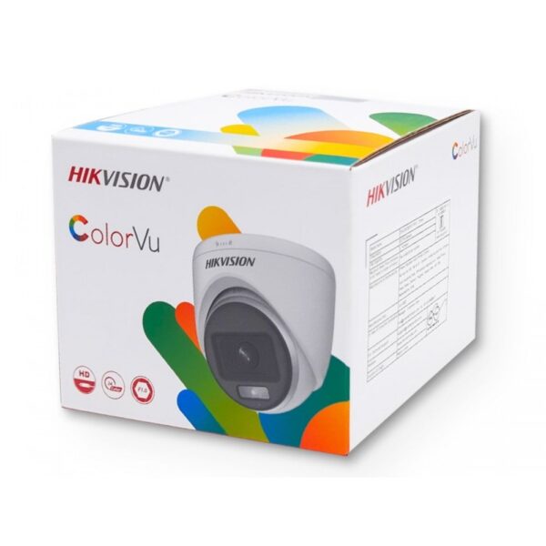 HIKVISION DOME 2MP NIGHT COLOUR (70DF0T PFS) 3.6MM BUILT IN MIC