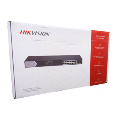 HIKVISION POE SWITCH 16 PORT GIGA (16 GIGA + 2 GIGA SFP) 3E0518P