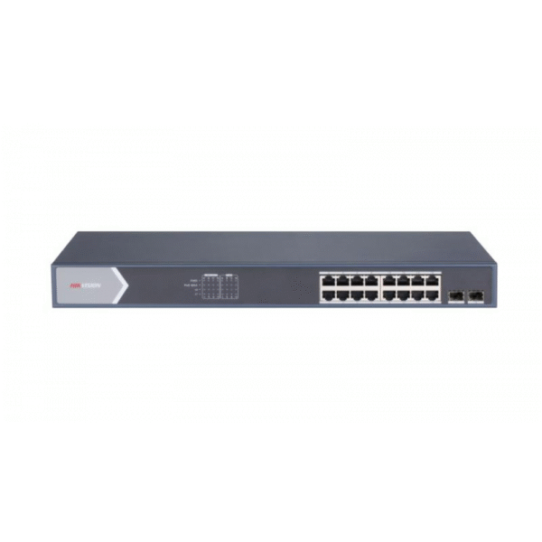 HIKVISION POE SWITCH 16 PORT GIGA (16 GIGA + 2 GIGA SFP) 3E0518P - Image 2