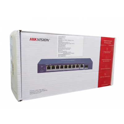 HIKVISION POE SWITCH 8 PORT (8 GIGA POE + 1 GIGA UPLINK + 1 GIGA SFP) 3E0510P