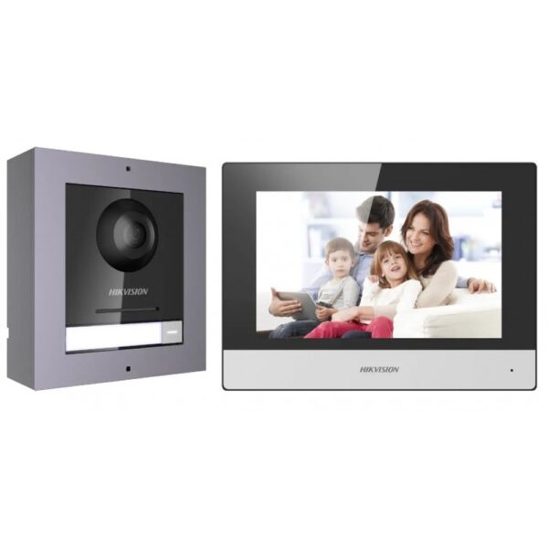HIKVISION VIDEO DOOR PHONE WITH 7" LCD SCREEN DS KIS602 (WITH MEMORY) - Image 2