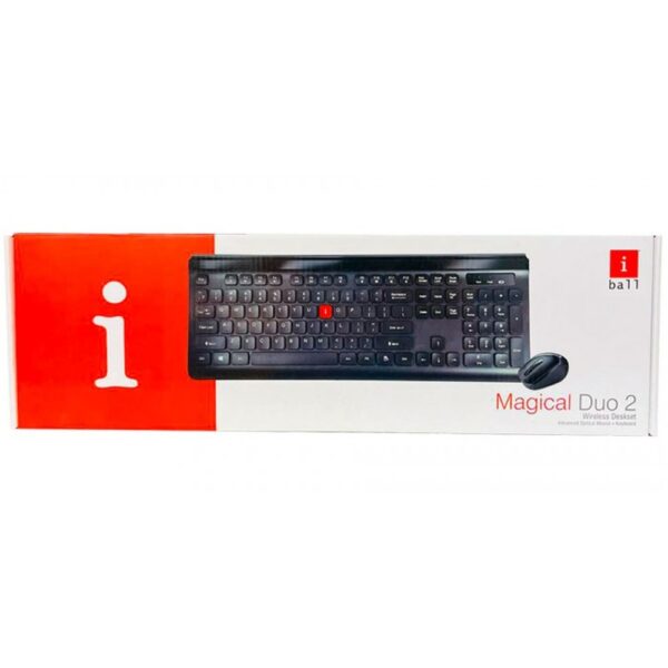 IBALL KEYBOARD MOUSE COMBO WIRELESS MAGICAL DUO 2 WITH NUMLOCK CAPSLOCK