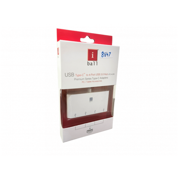 IBALL USB TYPE C HUB 4 PORT 3.0 (UTC-4USB)