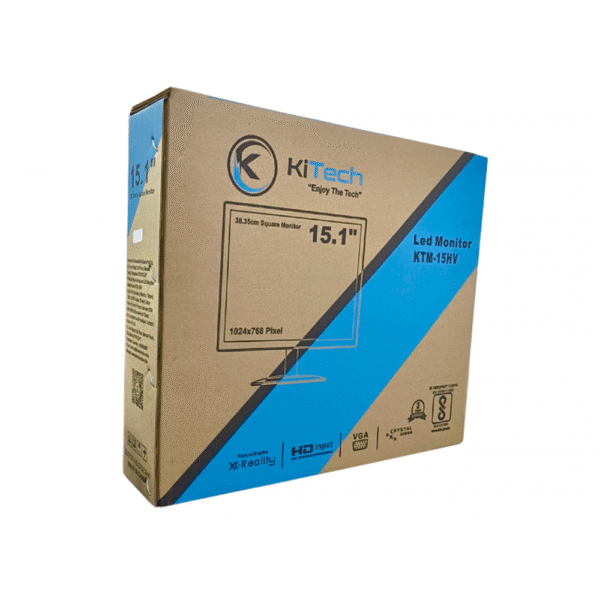 KITECH LED 15.1” (KTM15HV) TN PANEL HDMI 10MS 60HZ - Image 2