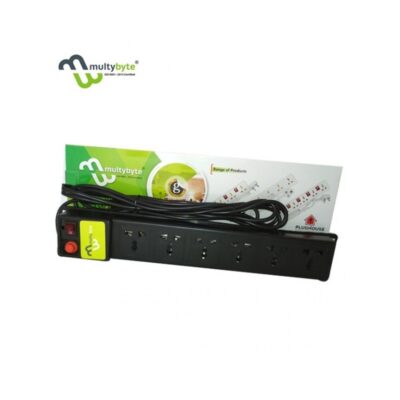 MULTYBYTE SPIKE 6 SOCKET 1 SWITCH 4.5M (ECO)