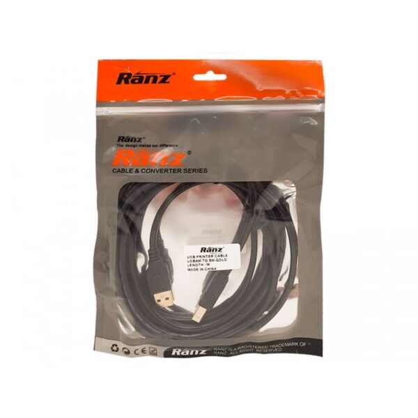 RANZ USB PRINTER CABLE 5M PREMIUM