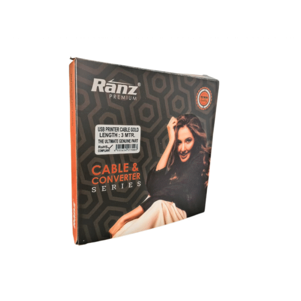 RANZ USB PRINTER CABLE 3M PREMIUM