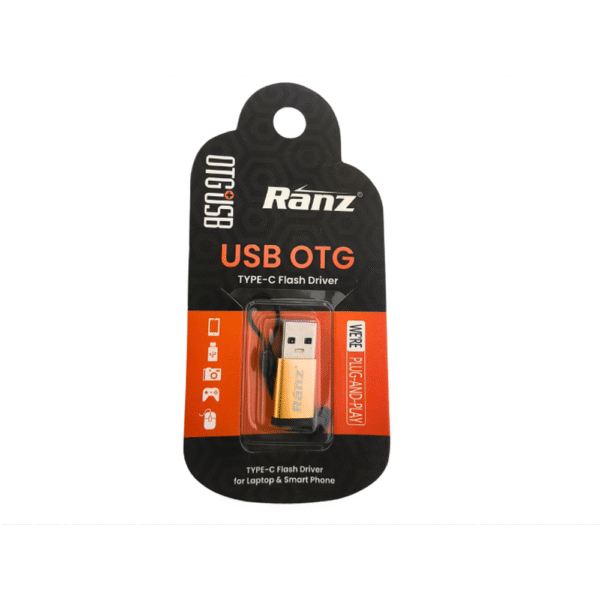 RANZ USB TO TYPE C CONVERTER (MALE TO FEMALE)