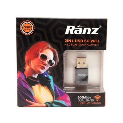 RANZ USB WIFI ADAPTER 600 MBPS DUAL BAND WITH BLUETOOTH