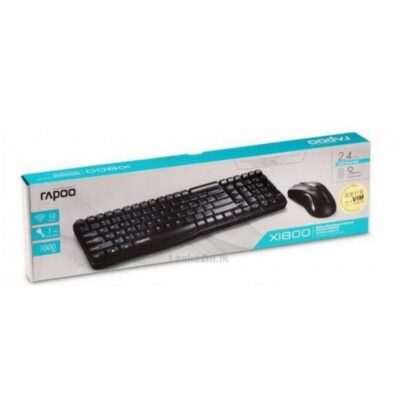 RAPOO KEYBOARD MOUSE COMBO WIRELESS (X1800PRO) (3 YEARS)