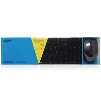 RAPOO KEYBOARD MOUSE COMBO WIRELESS BLUETOOTH (9300M) BLACK