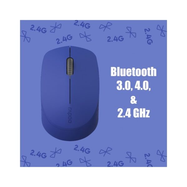 RAPOO MOUSE BLUETOOTH WIRELESS M100 (BLUE) MULTY MODE - Image 3