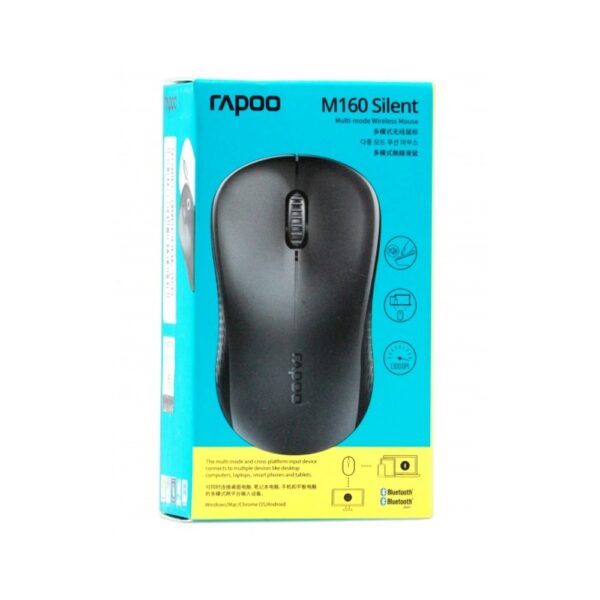 RAPOO MOUSE BLUETOOTH WIRELESS M160 (GREY) MULTY MODE