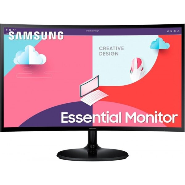 SAMSUNG LED 24” (LS24C360EAW) VA PANEL HDMI|VGA (1920X1080) CURVED