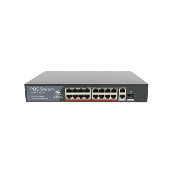 SECURELINK POE SWITCH 16 PORT (16 GIGA + 2 GIGA UPLINK + 1SFP ) - Image 2