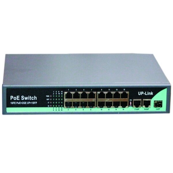 SECURELINK POE SWITCH 16 PORT (16 NORMAL + 2 GIGA UPLINK) - Image 2