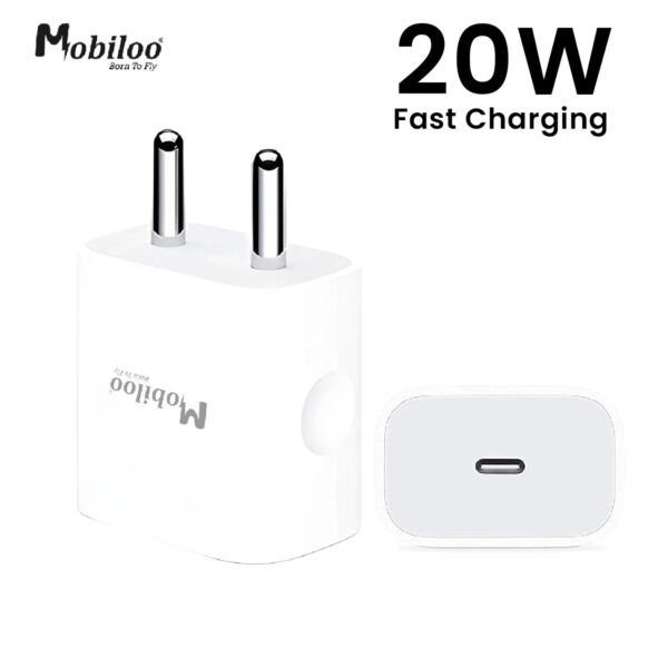 MOBILOO 20 W IPHONE PD 3X FAST CHARGING ADAPTER - Image 3