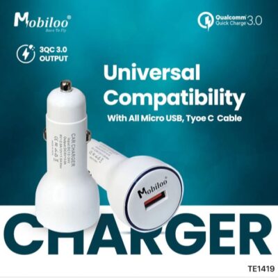MOBILOO QUALCOMM 3.0 UNIVERSAL COMPATIBILITY CAR CHARGER