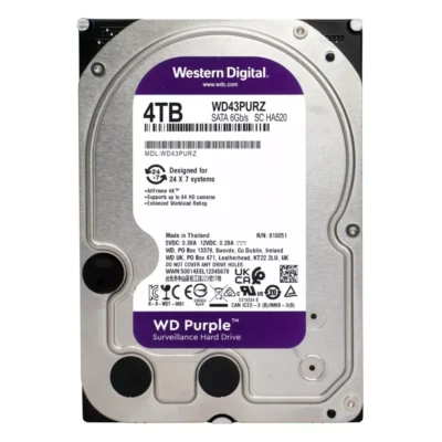 WD 4TB Purple SATA 3.5 Inch Surveillance CCTV Hard Disk