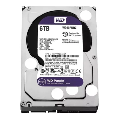WD 6TB PURPLE SATA 3.5 Inch Surveillance CCTV Hard Disk